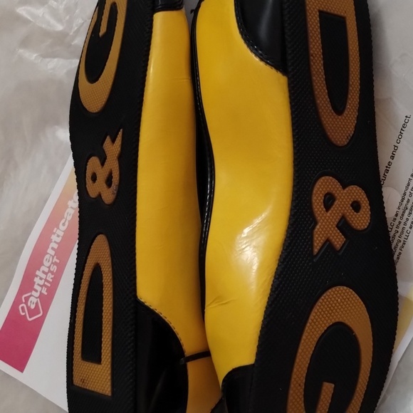 Vintage Dolce & Gabbana Y2K Bumblebee Leather Flat Ballerina Loafer - Picture 9 of 15